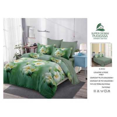 Lenjerie de pat bumbac finet – 4 piese | 16903-V