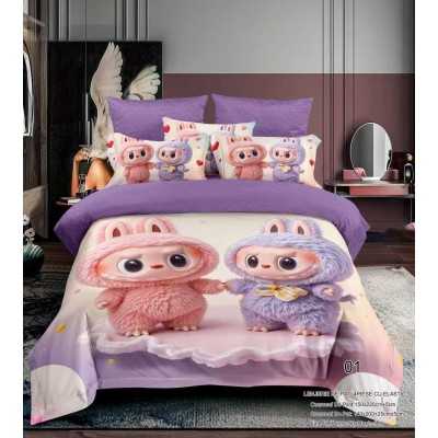 Lenjerie de pat finet Premium - cu elastic 1 persoana – 4 piese