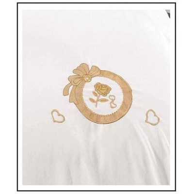 Lenjerie de pat bumbac finet Brodat de Lux – 4 piese | 6110-SE