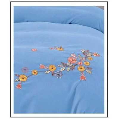 Lenjerie de pat bumbac finet Brodat de Lux – 4 piese | 6113-SE