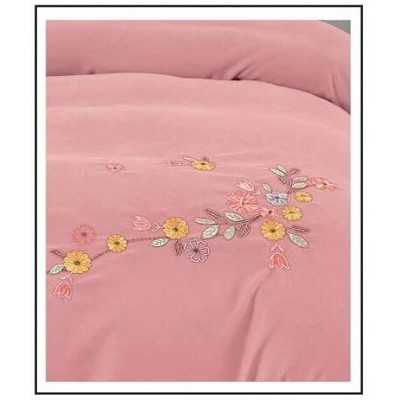 Lenjerie de pat bumbac finet Brodat de Lux – 4 piese | 6116-SE