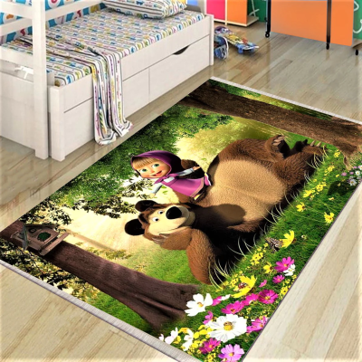 Covor Camera Copii, Design Masha si Ursu, Antiderapant | 6728