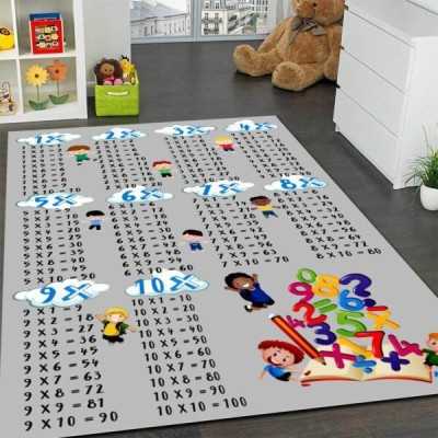 Covor Camera Copii, Design Tabla Inmultirii, Antiderapant | 6742