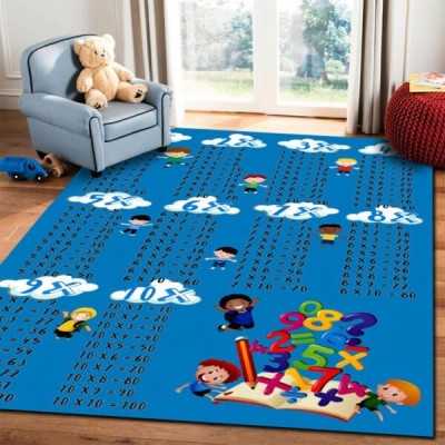 Covor Camera Copii, Design Tabla Inmultirii, Antiderapant | 6745