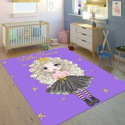 Covor Camera Copii, Design Fete, Little Princess, Antiderapant | 6751