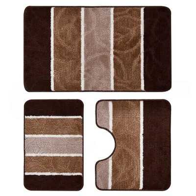 Covorase de baie, 3 piese, Antiderapante | 6777