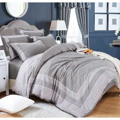 Lenjerie de pat bumbac Brodat – 4 piese | 7087-VH