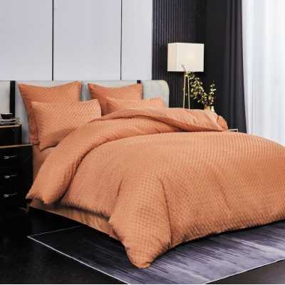 Lenjerie de pat bumbac Brodat cu Smocuri – 6 piese | 7096-VH