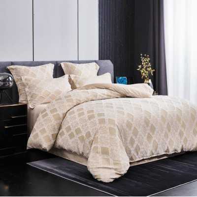 Lenjerie de pat bumbac Brodat cu Smocuri – 6 piese | 7103-VH