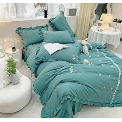 Lenjerie de pat bumbac Brodat Deluxe – 4 piese | 7109-VH