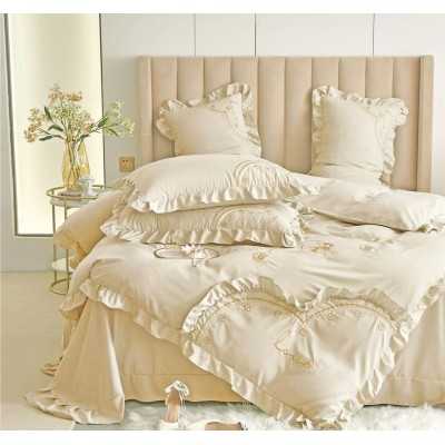 Lenjerie de pat bumbac Brodat Deluxe – 4 piese | 7110-VH