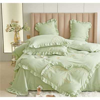 Lenjerie de pat bumbac Brodat Deluxe – 4 piese | 7112-VH