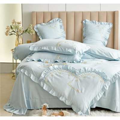 Lenjerie de pat bumbac Brodat Deluxe – 4 piese | 7115-VH