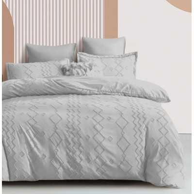 Lenjerie de pat bumbac Brodat cu Smocuri – 6 piese | 7411-VH