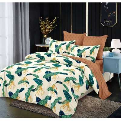 Lenjerie de pat bumbac finet cu elastic – 6 piese | 7453-V