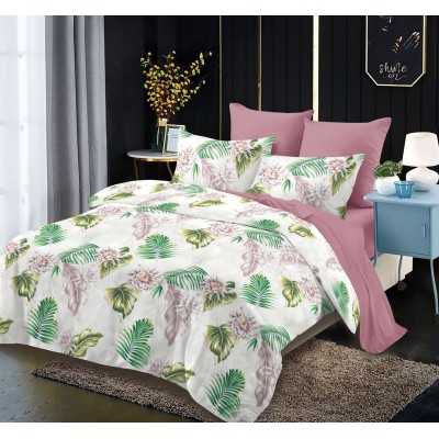 Lenjerie de pat bumbac finet cu elastic – 6 piese | 7464-V