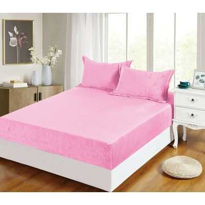 Husa de pat frotir uni – 3 piese | 7730-D