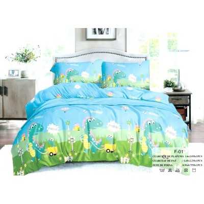 Lenjerie de pat microfibra 1 persoana – 3 piese | 7746-D