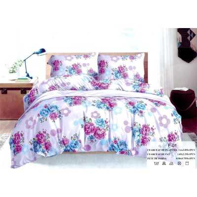 Lenjerie de pat microfibra 1 persoana – 3 piese | 7749-D