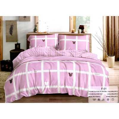 Lenjerie de pat microfibra 1 persoana – 3 piese | 7760-D