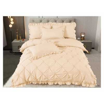 Lenjerie de pat bumbac finet cu volanase – 4 piese | 7958-V