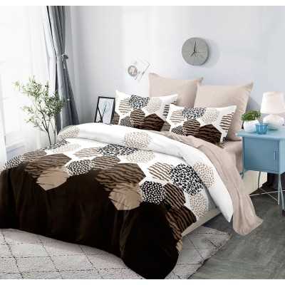 Lenjerie de pat bumbac finet cu elastic – 6 piese | 8577-V