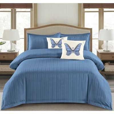 Lenjerie de pat damasc premium cu elastic ( fetele de perna corespund cu imaginea ) – 6 piese | 8775-PR