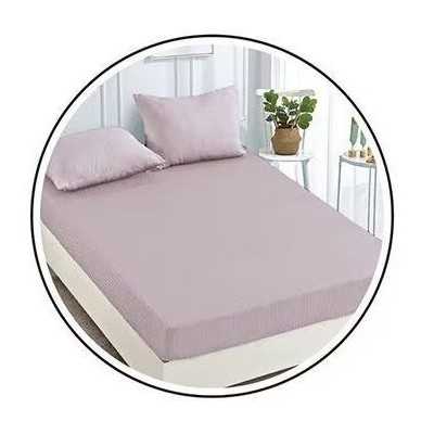 Lenjerie de pat damasc premium cu elastic ( fetele de perna corespund cu imaginea ) – 6 piese | 8781-PR