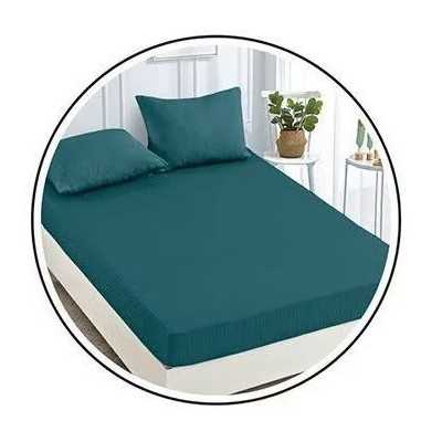 Lenjerie de pat damasc premium cu elastic ( fetele de perna corespund cu imaginea ) – 6 piese | 8783-PR