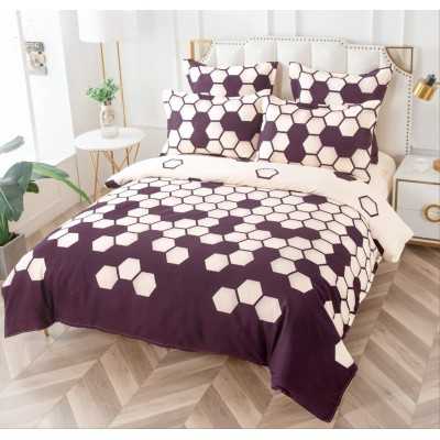 Lenjerie de pat bumbac finet cu elastic – 6 piese | 1547-P