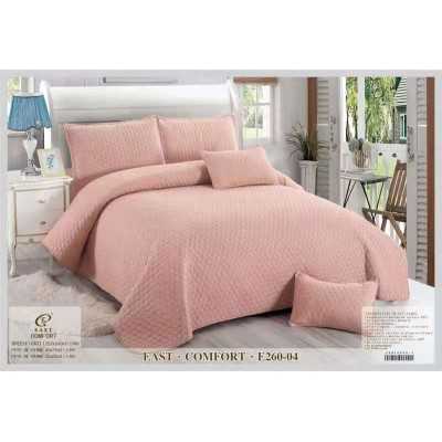 Cuvertura de pat de bumbac – uni – 5 piese | 9427-CH