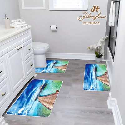 Covorase de baie, 3 piese, Antiderapante | 10424-C