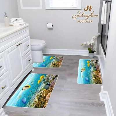 Covorase de baie, 3 piese, Antiderapante | 10426-C