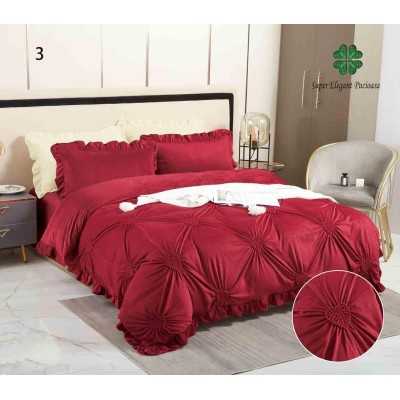 Lenjerie de pat catifea Premium – 4 piese | 10692-SE