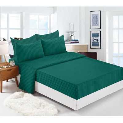 Lenjerie de pat bumbac damasc cu elastic – Premium – 6 piese | 10873-CL